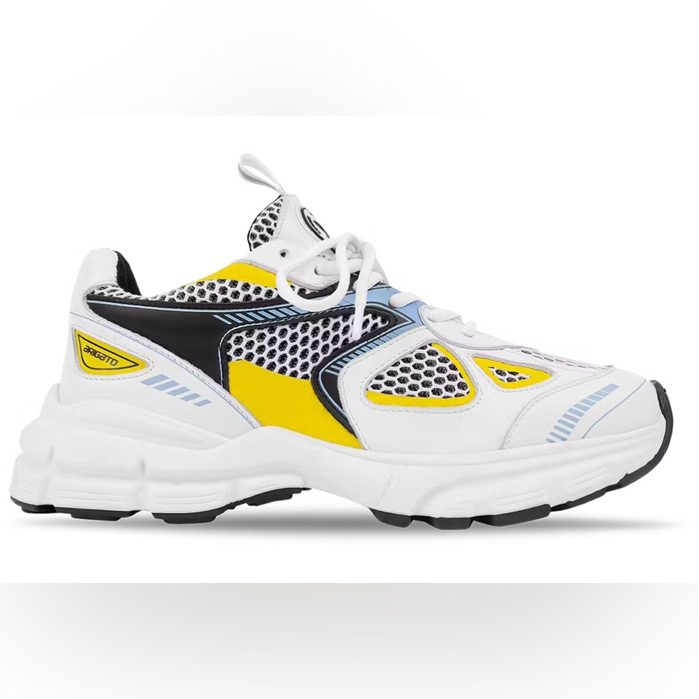 Axel Arigato Marathon Runner White Black Yellow Blue size 7.5